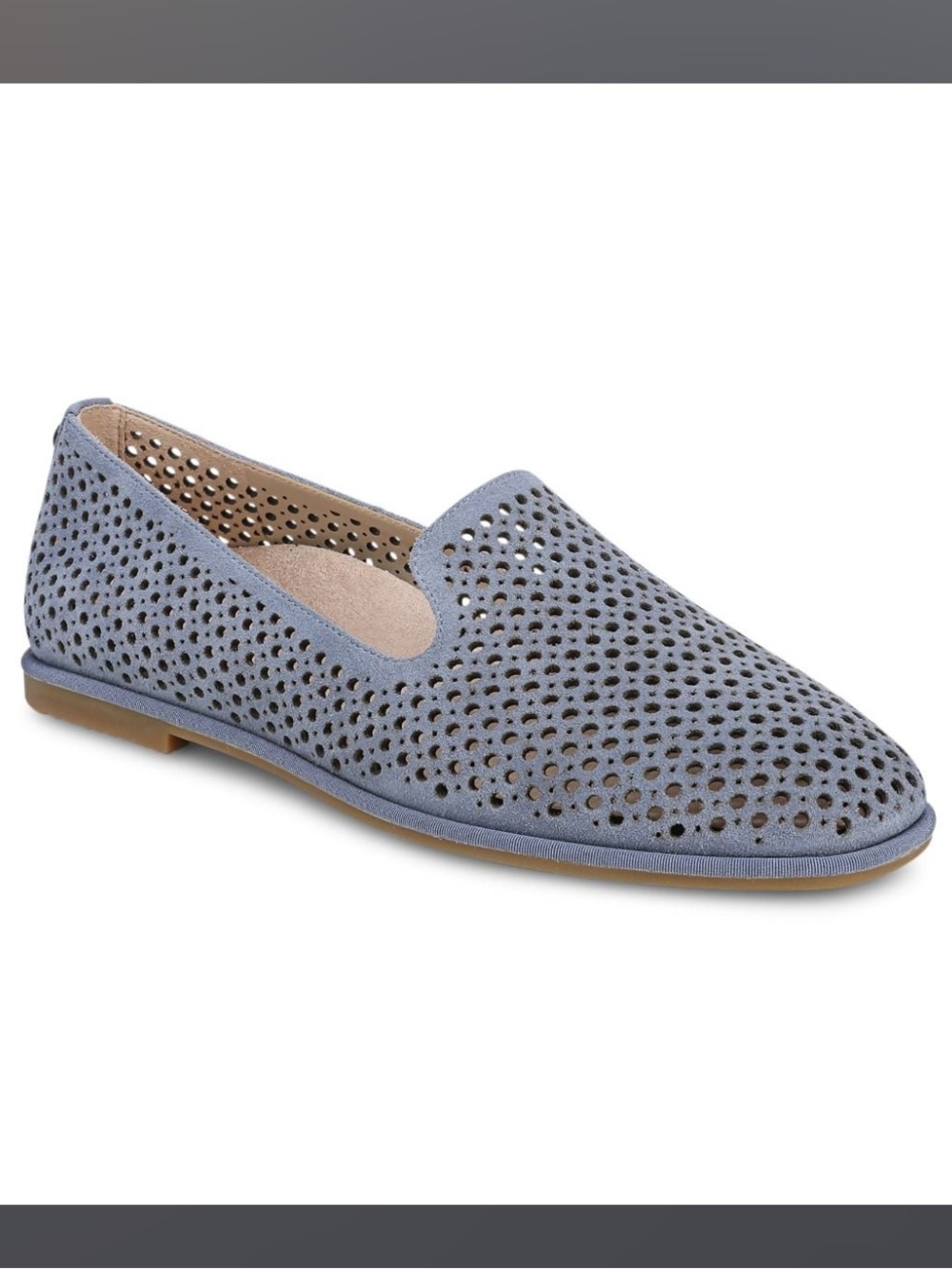 Women's WILLA 2.0 Perf Flat Slip-On Loafer in Light Blue 8.5